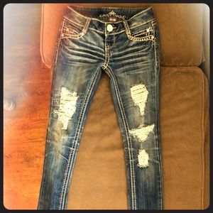Almost Famous Cute Distressed Jeans